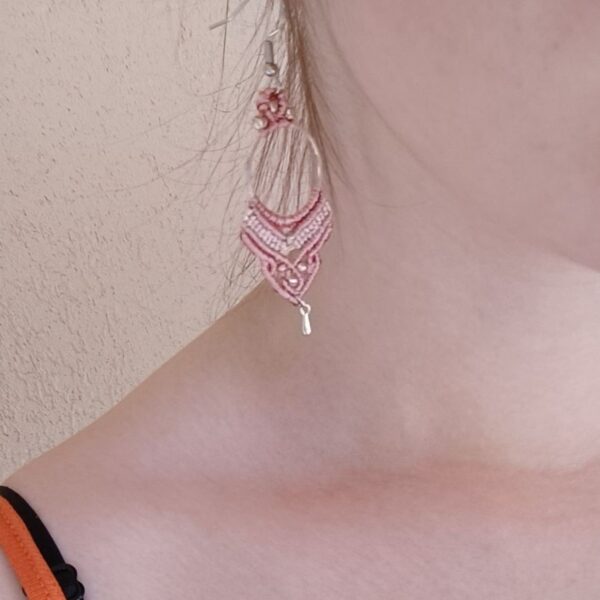Macrame σκουλαρίκια dkunique E8089